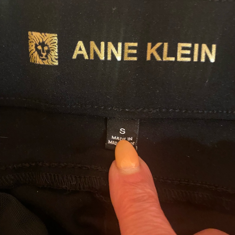 Anne Klein Women's Espresso Leggings, Size Small, Color-Black - Picture 3 of 4
